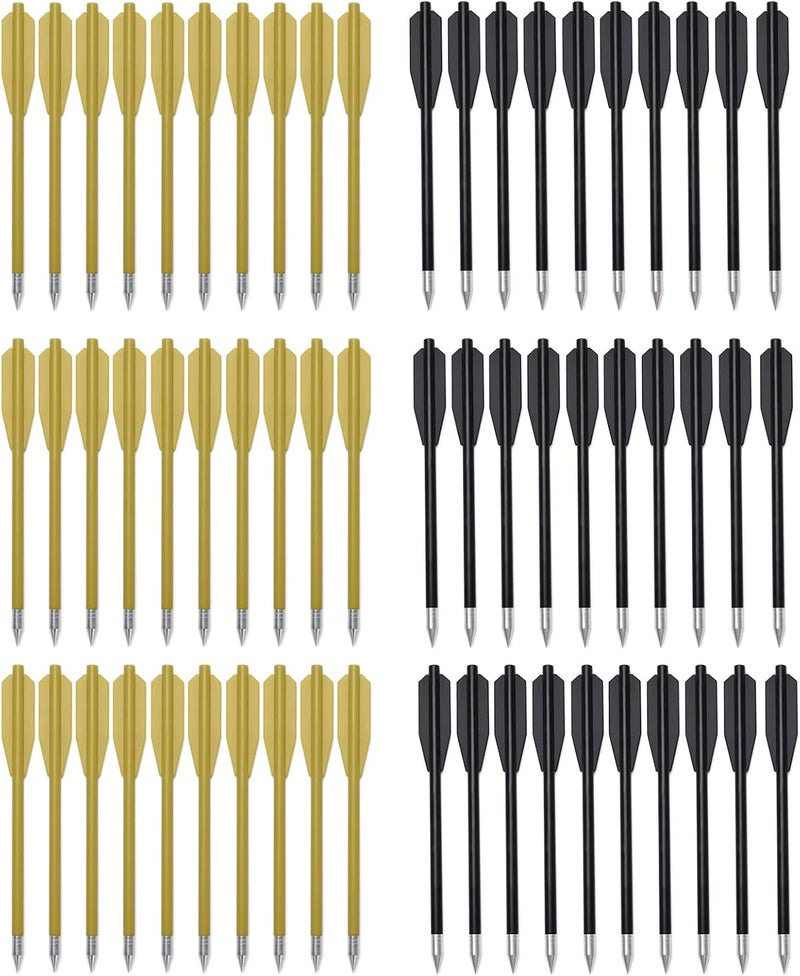 TY Archery 60PCS 6.3 Inch 50-80LB Mini Archery Crossbow Bolts Set with Sharp Metal Tip, Reusable Durable Arrow Dart for Shooting Target Practice, Outdoor Fishing, Small Hunting Game - Image 1